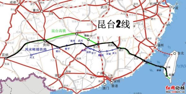 昆臺(tái)高鐵最新路線圖，一段精彩的旅程啟程